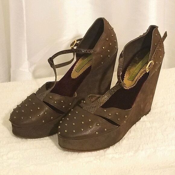 Cydney Mandel Leather Wedges (size 9) - Picture 10 of 10